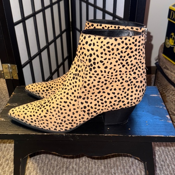 Leopard Print Ankle Boots - Picture 3 of 7